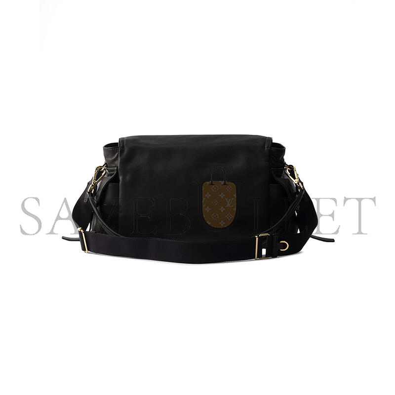 PRADA LARGE NAPPA LEATHER FLAP SHOULDER BAG 1BD391 (37.5*19*12cm)